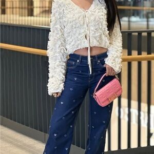 Zara Blue Heart Jeans